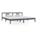 Rám postele šedý masivní dřevo 200 × 200 cm, 814906