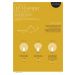 Exihand Adventní svícen 2262-210 dřevěný bílý, 7x34V/0,2W LED Filament žlutý