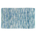 Modrá koupelnová předložka s příměsí bavlny Wenko Urdu, 60 x 90 cm
