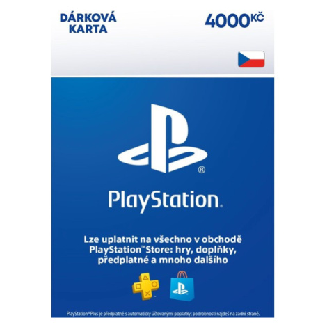 PlayStation Store dárková karta 4000 Kč Sony