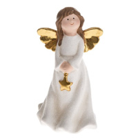 Keramický anděl s hvězdičkou 17,3 cm