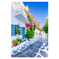 Fotografie Mykonos, Greece - Famous landmark Greek, emicristea, 26.7 × 40 cm