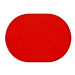 Kusový koberec Eton červený ovál 133 × 190 cm
