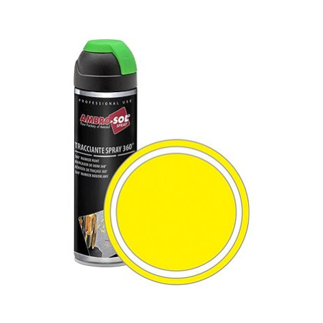 AMBRO-SOL Značkovací barva ve spreji 360° MARKER PAINT 500 ml, žlutá