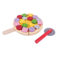 Bigjigs Toys Dřevěná krájecí pizza