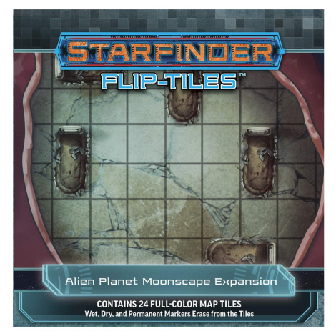 Paizo Publishing Starfinder Flip-Tiles: Alien Planet Moonscape Expansion