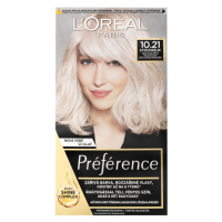 L'Oréal Paris Préférence permanentní barva na vlasy 10.21 Stockholm-velmi velmi světlá perlová b