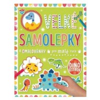 Velké samolepky a omalovánky pro malé ruce - Dino ostrov - Stuart Lynch