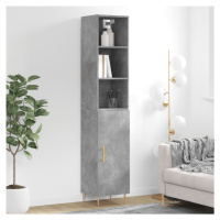 vidaXL Skříň highboard betonově šedá 34,5x34x180 cm kompozitní dřevo