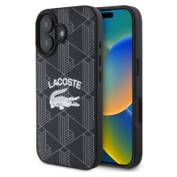 Lacoste Blend Monogram MagSafe kryt pro iPhone 16 černý