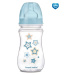 CANPOL 35/217 Antikoliková širokohrdlá láhev Easystart Newborn Baby 240 ml modré hvězdičky