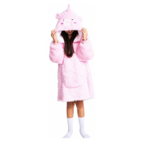 Cozy Noxxiez CH325 Jednorožec - hřejivá televizní mikinová deka s kapucí pro děti 7 - 12 let