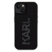 Zadní kryt Karl Lagerfeld 3D Rubber Glitter Logo Karl pro Apple iPhone 15, černá