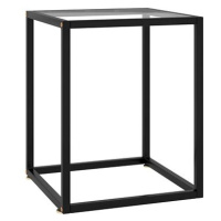 SHUMEE Konferenční stolek černý s tvrzeným sklem 40 × 40 × 50 cm, 322907