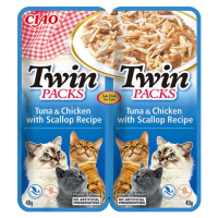 Churu Cat Twin Packs Tuna&Chick&Scallop in Broth kapsička 2x40g