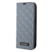 Pouzdro Karl Lagerfeld iPhone 14 Pro Max 6.7" bookcase silver Saffiano Monogram (KLBKP14XSAKLHPG