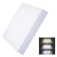 Solight LED mini panel CCT, přisazený, 18W, 1530lm, 3000K, 4000K, 6000K, čtvercový