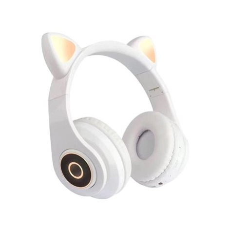 KIK KX5547 Bezdrátová sluchátka Cat Bluetooth 5.0 bílé