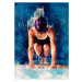 Ilustrace Swimmer Sport Art 1, Justyna Jaszke, 30 × 40 cm