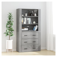 vidaXL Skříň highboard šedá sonoma kompozitní dřevo