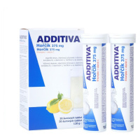 Additiva Horčík 375 mg + B-komplex + vitamín C 2x10 šumivých tablet