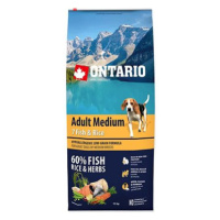 Ontario Adult Medium Fish & Rice 12 kg