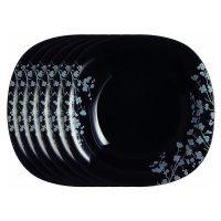 Luminarc Sada hlubokých talířů Ombrelle 21 cm, 6 ks, černá