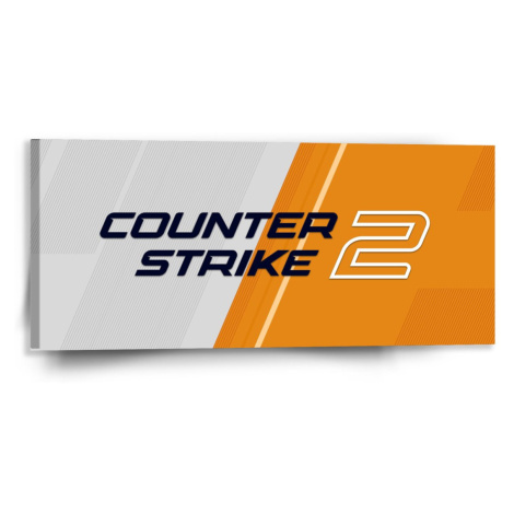 Obraz Counter Strike 2 Oranžová - 110x50 cm