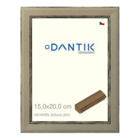 DANTIK rámeček 15 × 20, AKVAREL béžový sklo čiré