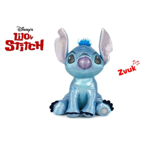 Plyšák Lilo & Stitch -Stitch Glitter ball 30 cm (se zvukem)