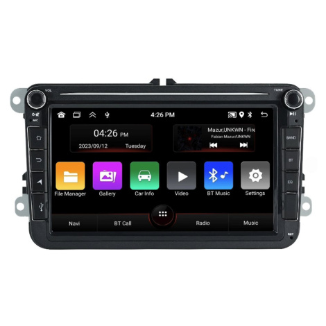 Mekede 8" Autorádio Volkswagen, Škoda, Seat s Apple CarPlay, Android Auto, Bluetooth, GPS, WiFi