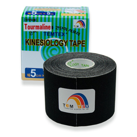 Temtex Tejp. kinesio tape Tourmaline černá 5cmx5m