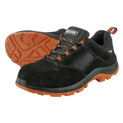 PARKSIDE® Pánská kožená bezpečnostní obuv S1 (45, černá/oranžová)