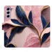 iSaprio flip pouzdro Pink Leaves pro Samsung Galaxy S21 FE 5G