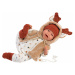 Llorens 74018 NEW BORN - realistická panenka miminko se zvuky a měkkým látkovým tělem - 42