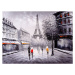 Ilustrace Oil Painting - Street View of Paris, CYCV, 40 × 30 cm