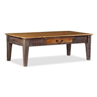 Konferenční stolek z masivního dřeva vintage 118x60x40 cm