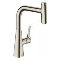 Hansgrohe 73802800 - Dřezová baterie M7115-H240 s výsuvnou sprškou, sBOX, vzhled nerezu