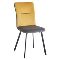 Casarredo Čalouněná židle VLADO žlutá/šedá
