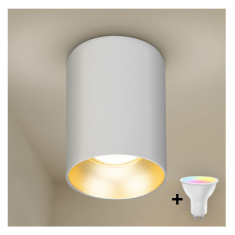 Brilagi - LED RGBW Stmív. bodové svítidlo TRINE 1xGU10/4,8W/230V bílá/zlatá BG1003+AI2382