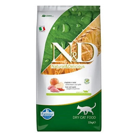 N&D PRIME Cat Grain Free Adult Boar & Apple 10 kg