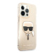 Karl Lagerfeld KLHCP13XKHTUGLGO hard silikonové pouzdro iPhone 13 Pro MAX 6.7" gold Glitter Karl