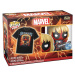 Funko POP! & Tee Box Marvel Deadpool Heavy Metal L Černá