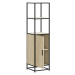 vidaXL Skříň highboard dub sonoma 35,5x35x139 cm kompozit a kov