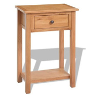 Konzolový stolek 50 x 32 x 75 cm masivní dubové dřevo