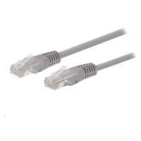 C-TECH kabel patchcord Cat5e, UTP, šedý, 30m