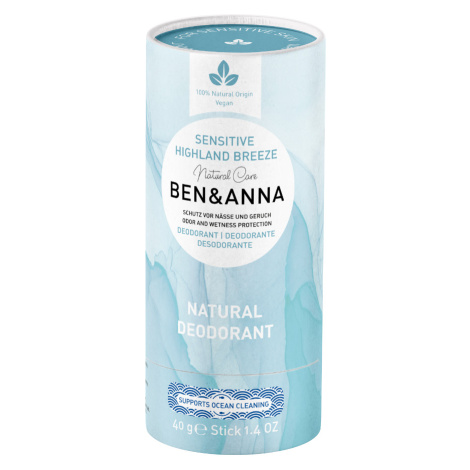Ben & Anna Deodorant Sensitive Highland breeze 40 g