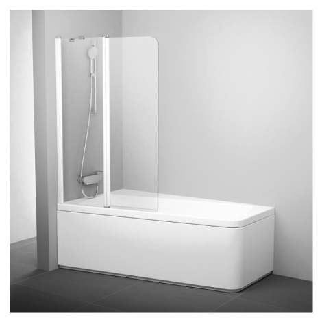 Ravak 10CVS2-100 L white+Transparent, vanová zástěna 100 cm pro koncept 10° - pro levé vany 10°