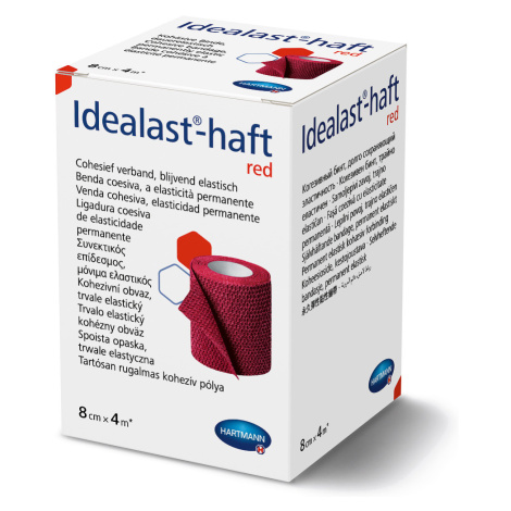 Hartmann Idealast-haft color 8 cm x 4 m obinadlo elastické červené