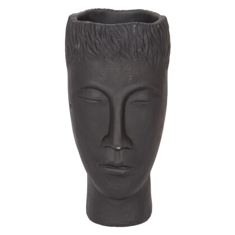 Eurolamp Dekorační váza 25x14x12,5 cm černá/cement 752-20311